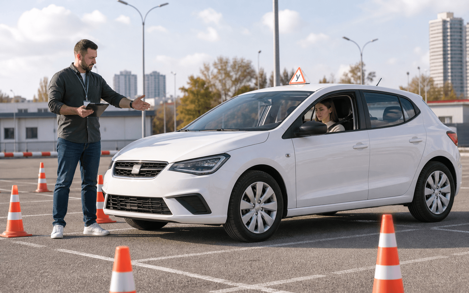 Практичний майданчик автошколи Лідер
